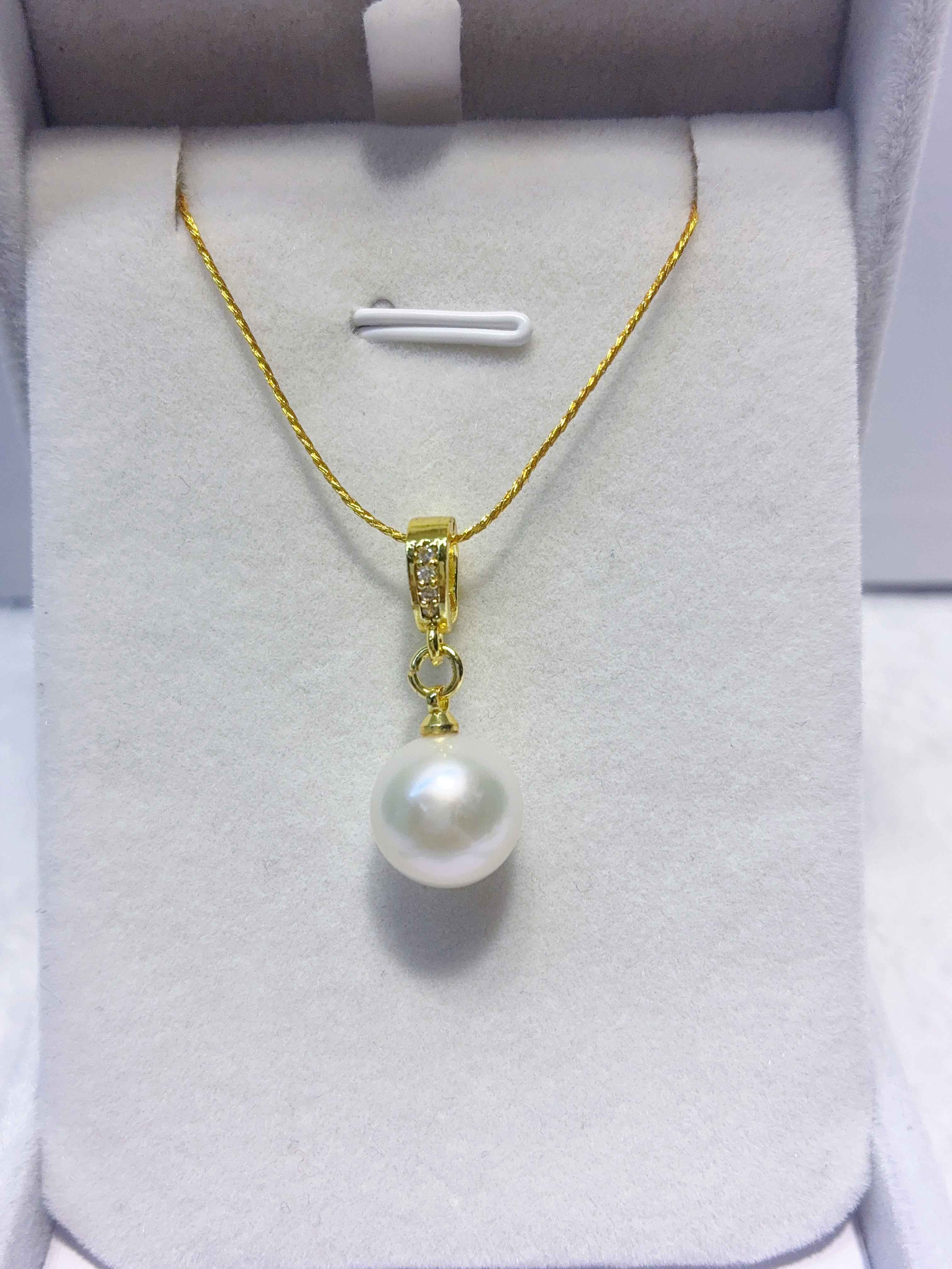 005 Edison Single‑Bead Pendant, 10.9mm